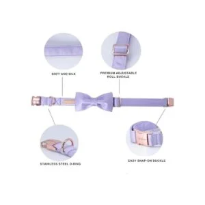 Unique style paws Collar de perro con pajarita y corbata_2