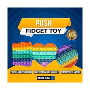 YOA 3 piezas Push Pop Bubble Fidget juguete sensorial_4