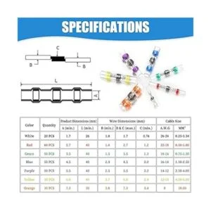 Camtek 250 conectores de alambre de sellado de soldadura_3