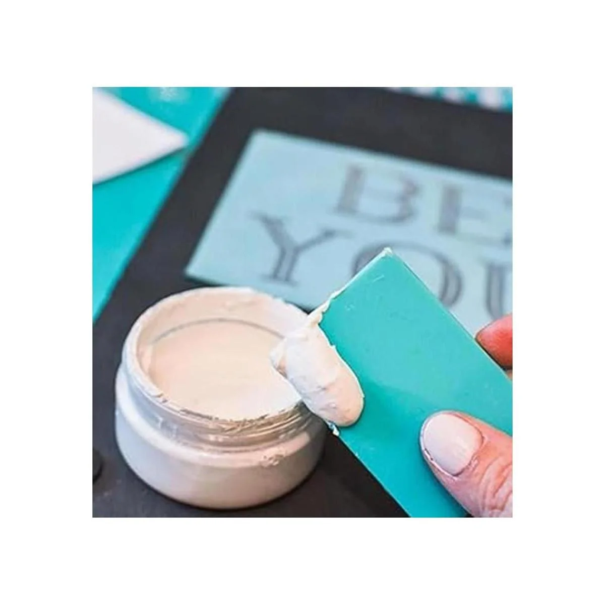 JAJADO Juego de 6 botellas de tinta de pasta de tiza de_4