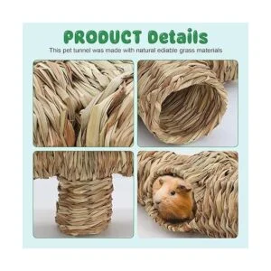 BWOGUE Túnel de hierba de hámster juguete Natures_3