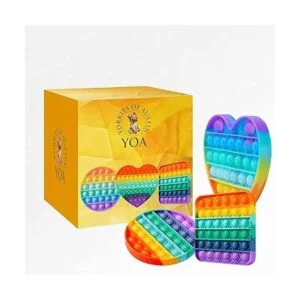 YOA 3 piezas Push Pop Bubble Fidget juguete sensorial_3