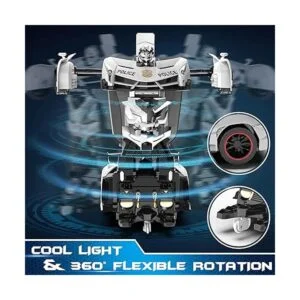 FDJ Auto de control remoto Transforma robot de_4