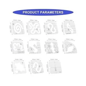 Juego de 12 plantillas de acolchado de movimiento libre_4