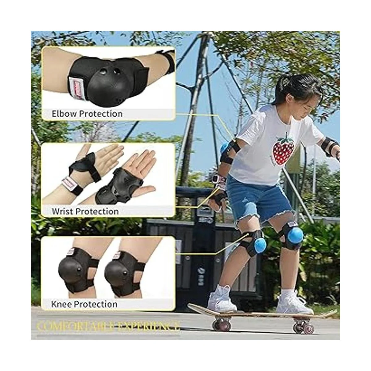 SOHOUR HOME Rodilleras para niñosjóvenes coderas_3