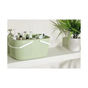 Cesta de ducha portátil de gran capacidad organizador de_2