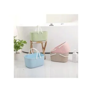 Cesta de ducha portátil de gran capacidad organizador de_4