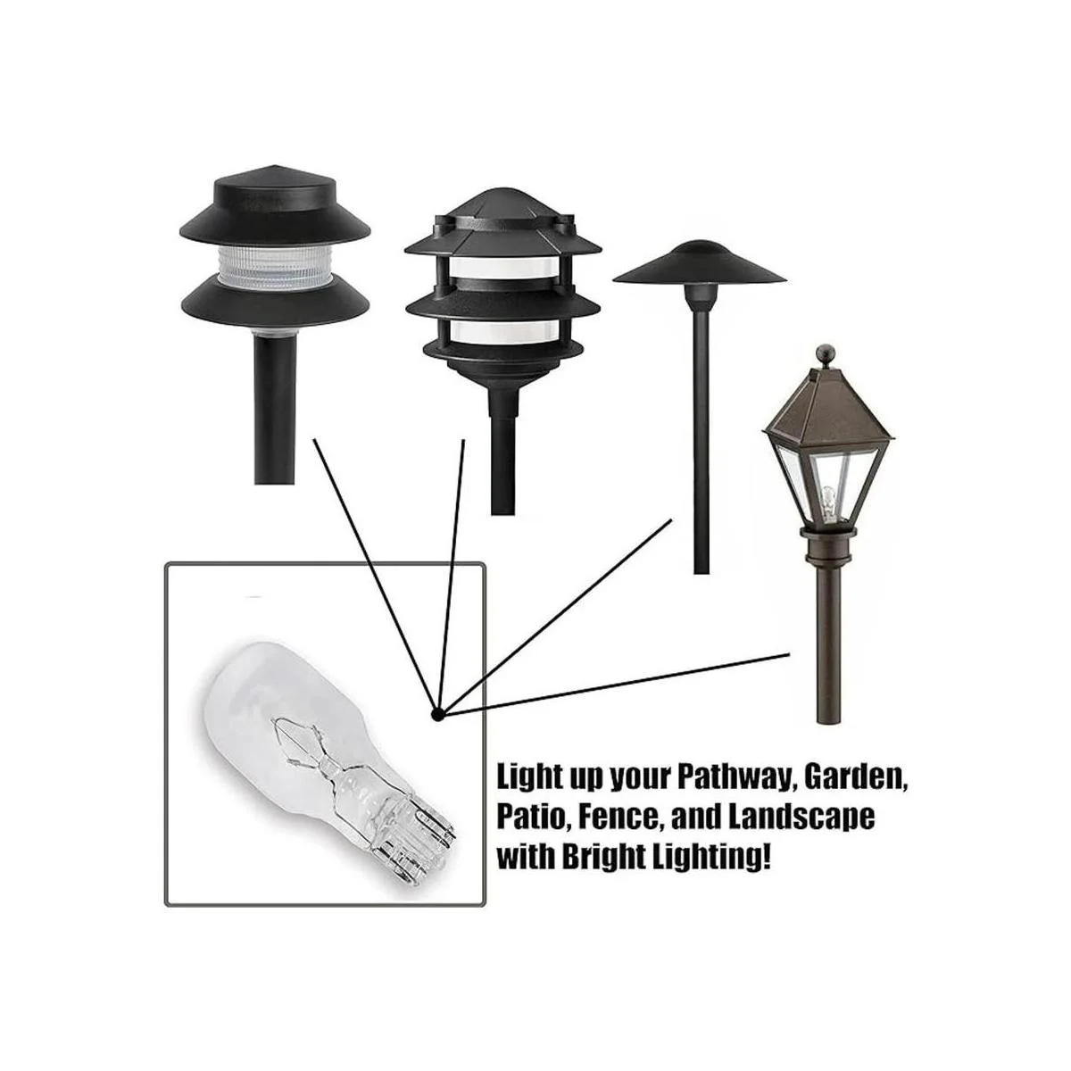 Bombillas de paisaje Paquete de 20 bombillas de 12 V_4