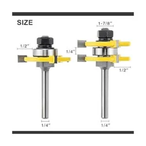 NC NC Juego de 2 brocas de fresado de madera para_2