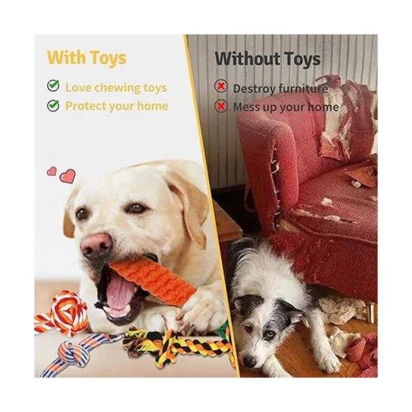 Zeaxuie Juguetes resistentes de lujo para perros_5