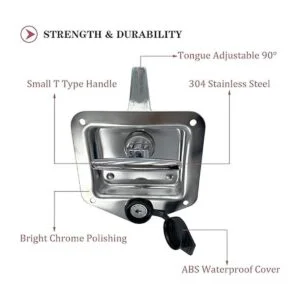 L8815 Caja de herramientas con pestillo de mango en T con_4