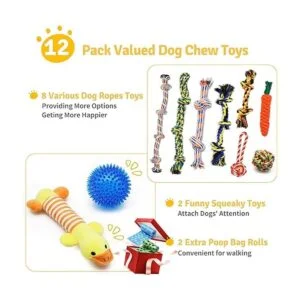 Zeaxuie Juguetes resistentes de lujo para perros_2