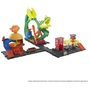 Hot Wheels City Burger DriveThru Playset con 1 vehículo de_2