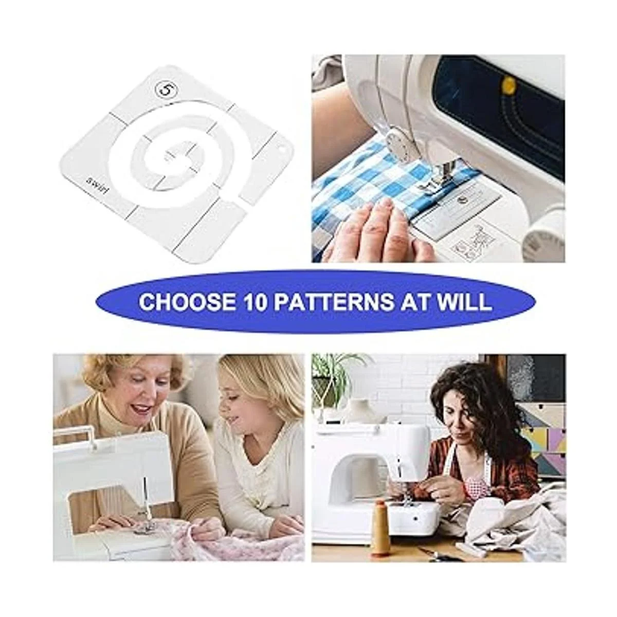 Juego de 12 plantillas de acolchado de movimiento libre_2