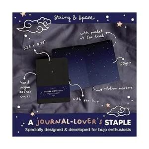 String Space Diario de puntos de viñeta Cuaderno de_2