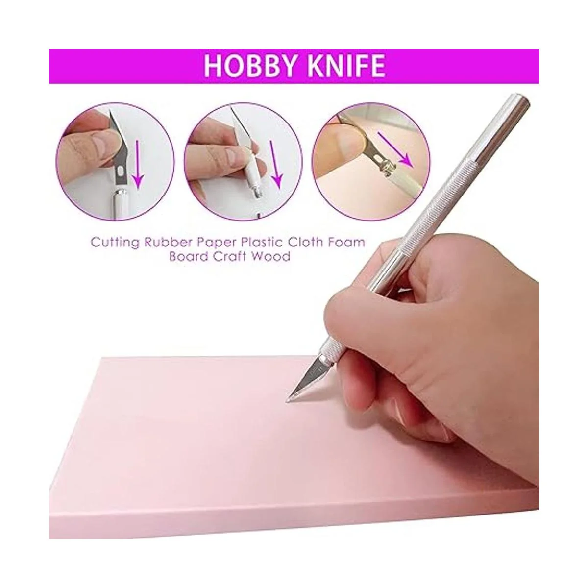 WerkWeit 12 piezas Bloques de tallado de goma con_3