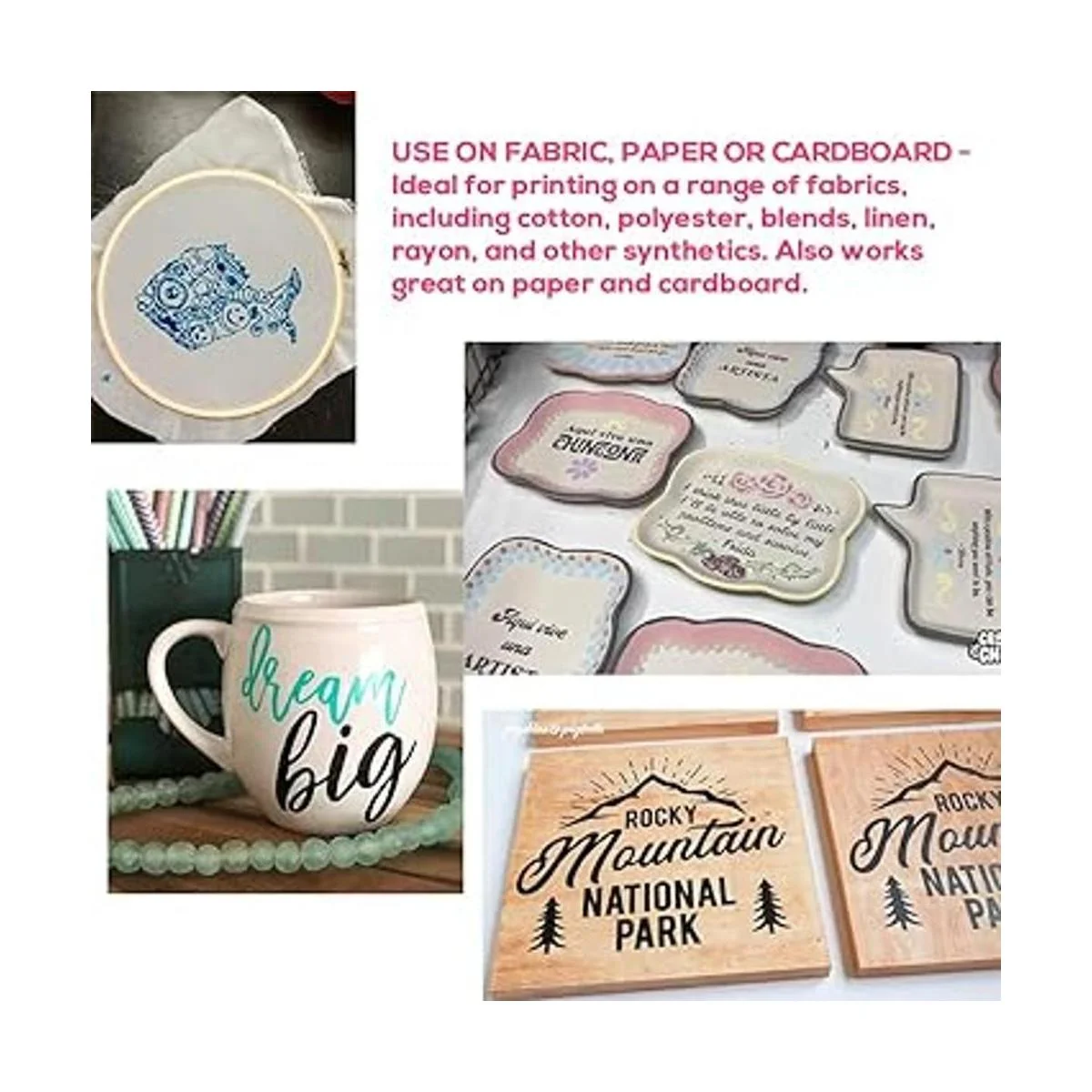 JAJADO Juego de 6 botellas de tinta de pasta de tiza de_3