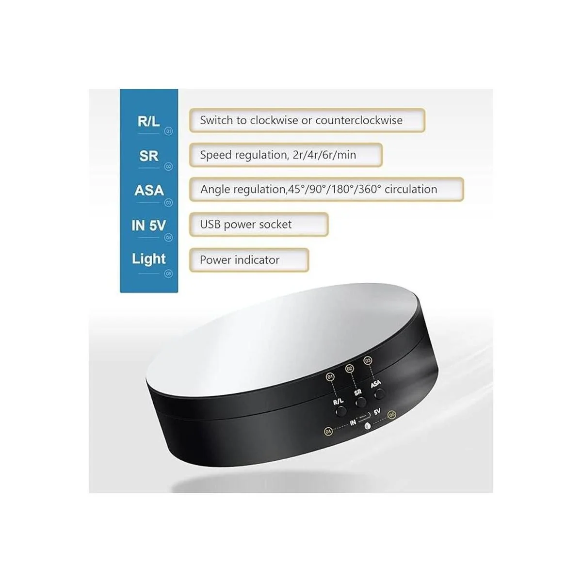 Soporte de exhibición giratorio giratorio de 360 grados_3