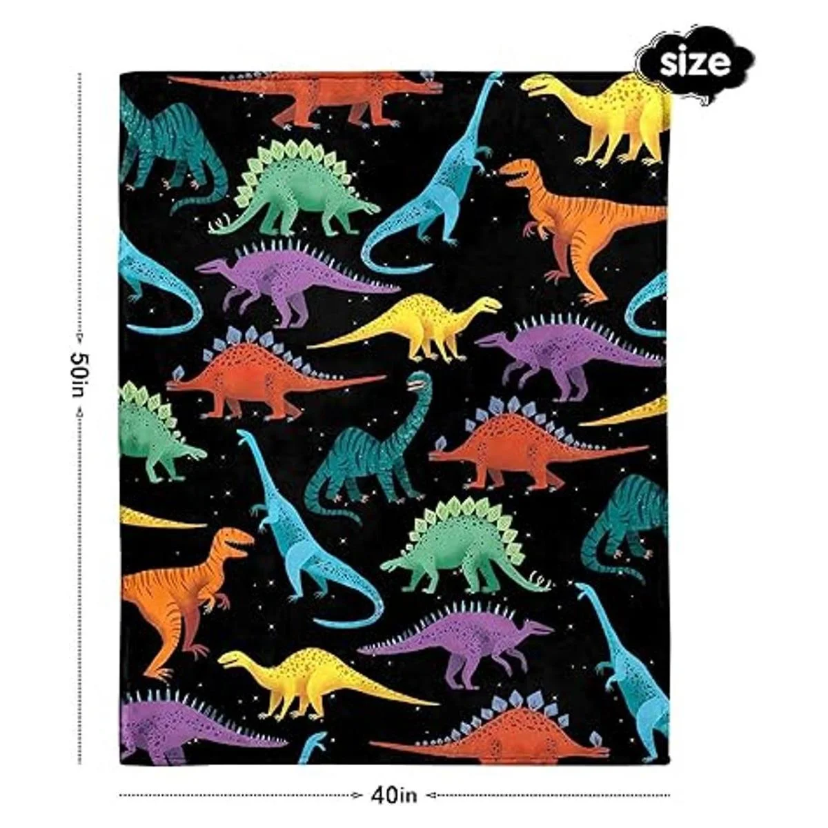 Manta de dinosaurio para niños y niñas linda manta de_4