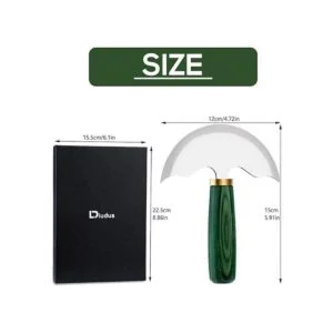 DIUDUS Leathercraft Cuchillo redondo herramienta de_2