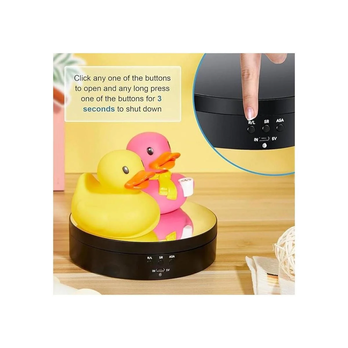 Soporte de exhibición giratorio giratorio de 360 grados_6