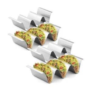 RTT Soporte para tacos juego de 6 bandejas para tacos de_2