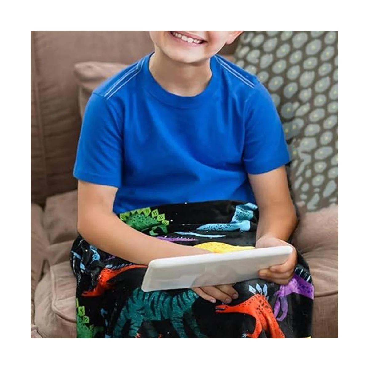 Manta de dinosaurio para niños y niñas linda manta de_3