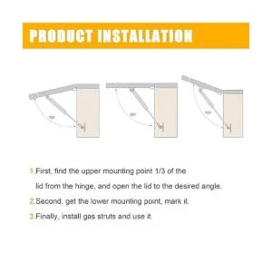 Dekalaii 2 amortiguadores de gas de 17 pulgadas 28_6