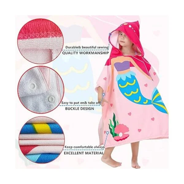 Athaelay Toallas de baño de microfibra suave para niños de_3
