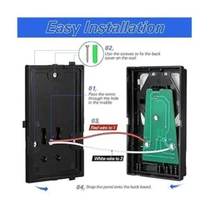 Botón de apertura de puerta de garaje panel de pared de_5