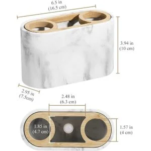 Shinowa Soporte para cepillos de dientes organizador de_5