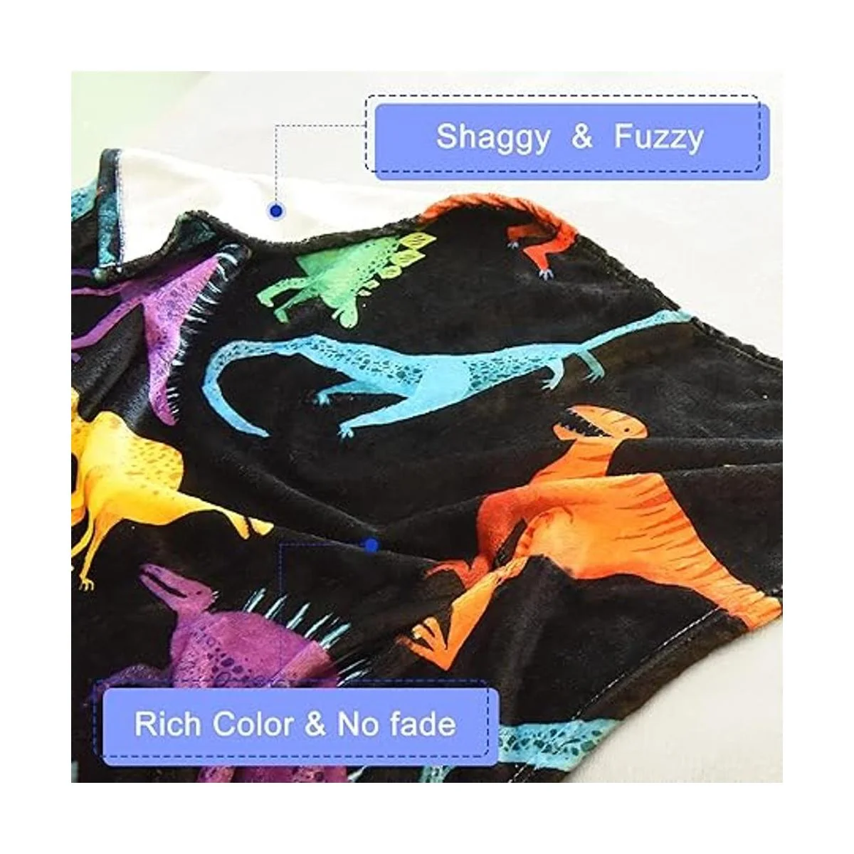 Manta de dinosaurio para niños y niñas linda manta de_5