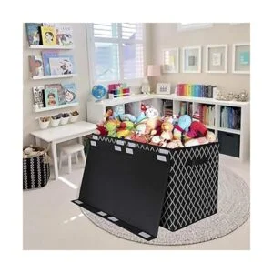 Baúl de juguetes para niños con tapa abatible caja de_3