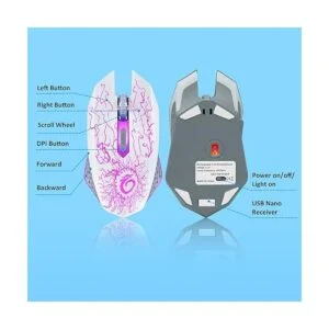 VersionTECH. Mouse inalámbrico para juegos ratones_6