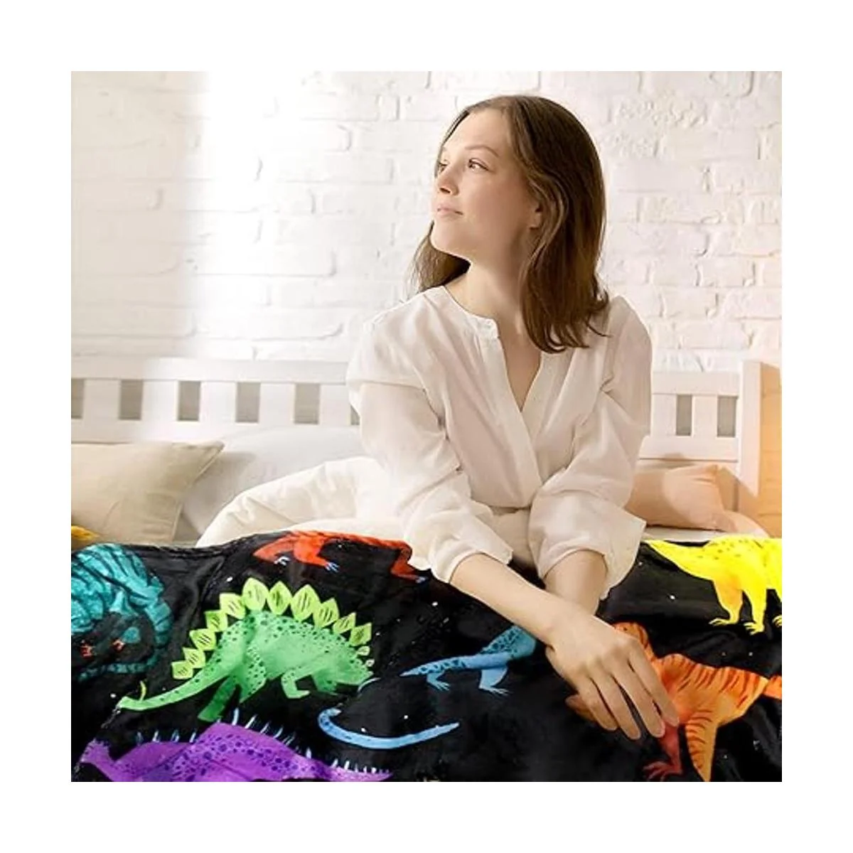 Manta de dinosaurio para niños y niñas linda manta de_2