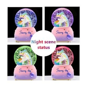 Sethruki Unicorn Music Snowball caja de música de 3.94_6