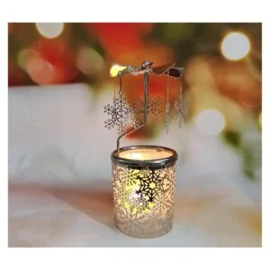 Portavelas giratorio de carrusel de ángel portavelas_2