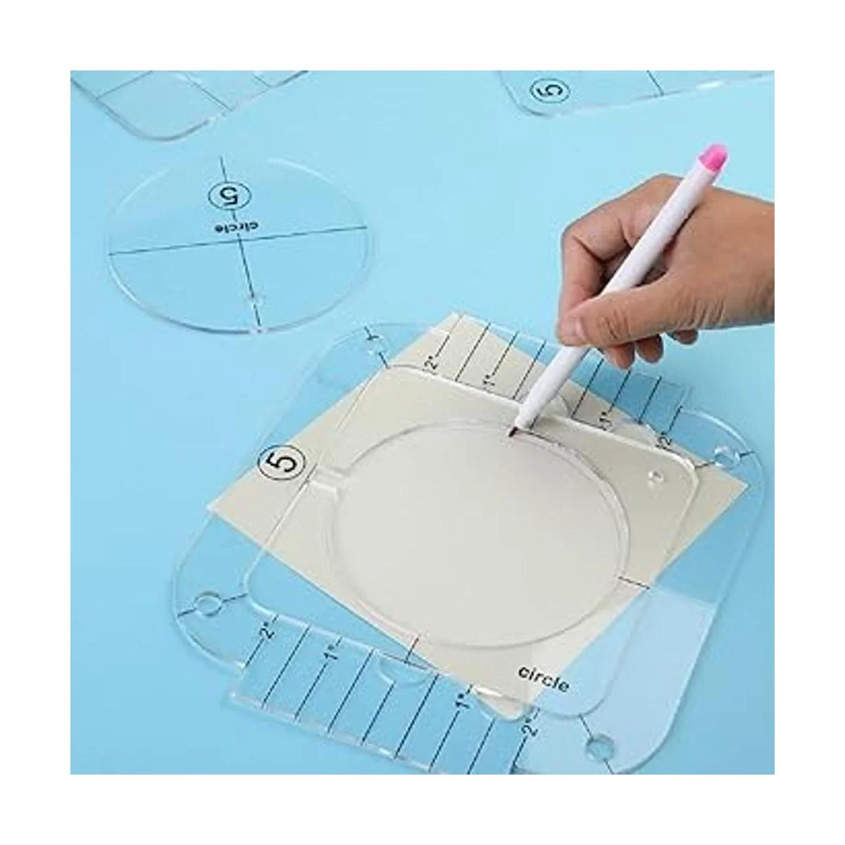 Juego de 12 plantillas de acolchado de movimiento libre_7