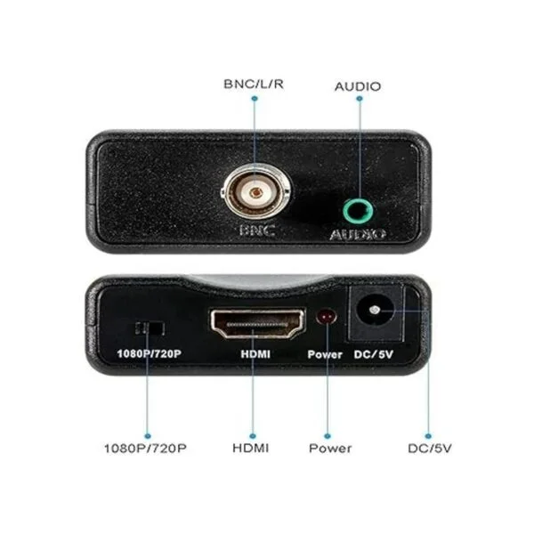 BNC a HDMI Video Converter BoxAdaptador BNC con Audio_2