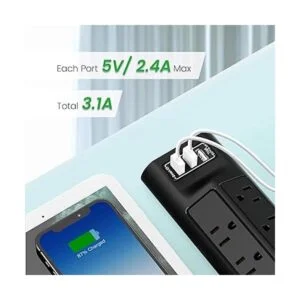 SUPERDANNY Barra de alimentación con protección contra_5