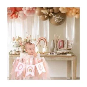 Pancarta bohemia para primer cumpleaños pancarta bohemia_4