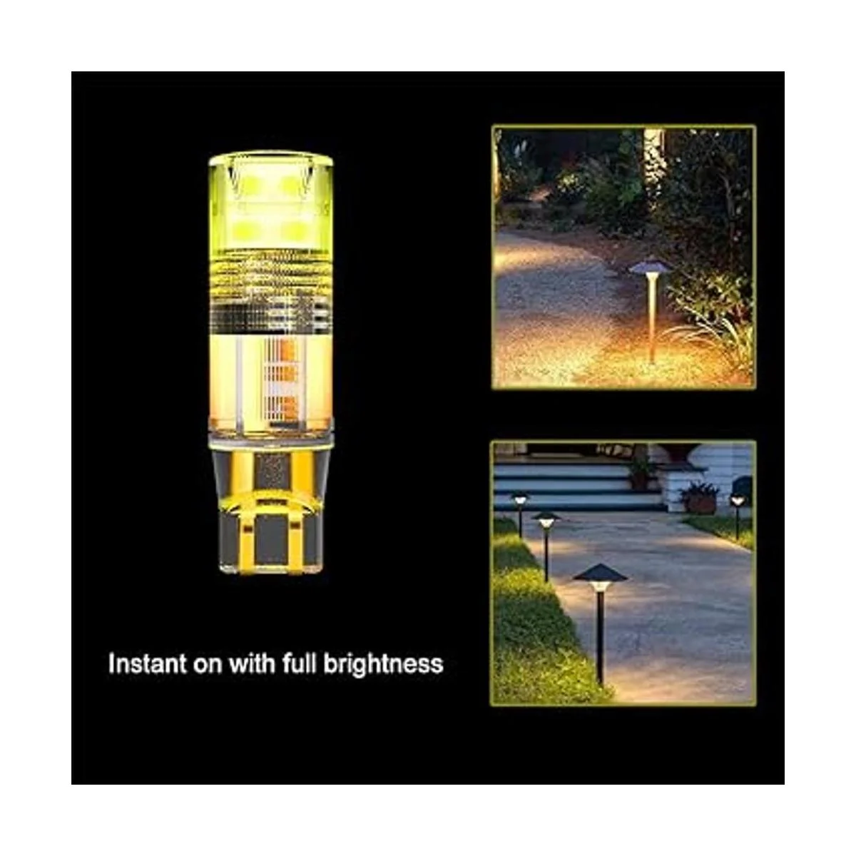 Noobibaba Bombilla LED T5 con base de cuña de 12 V T5 T10_5