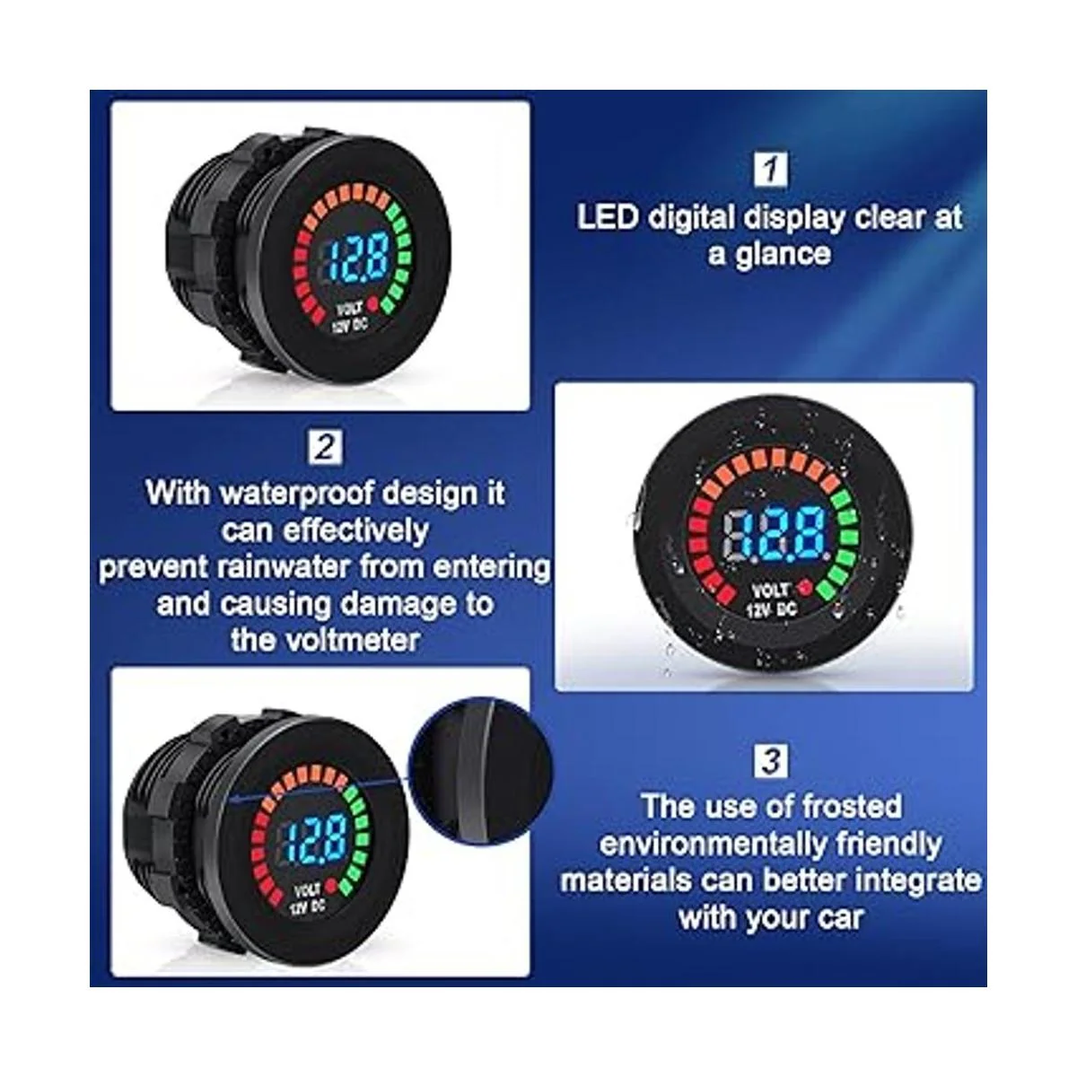 Frienda 2 unidades de corriente continua de 12 V con_3