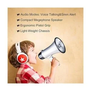 MyMealivos Megáfono portátil Bullhorn de 20 vatios de_6