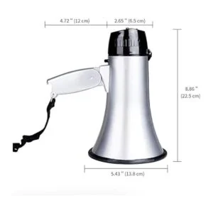 MyMealivos Megáfono portátil Bullhorn de 20 vatios de_3