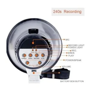 MyMealivos Megáfono portátil Bullhorn de 20 vatios de_2