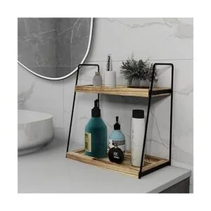 Dorhors Organizador de encimera de baño de 2 niveles_4