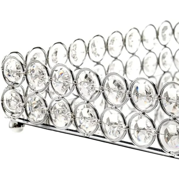 Hedume Bandeja de maquillaje cosmético de cristal bandeja_3
