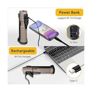 Durapower Luz de trabajo mecánica LED recargable de 800_4