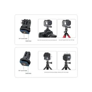 SOONSUN Carcasa impermeable para GoPro Hero 8 Negro doble_3